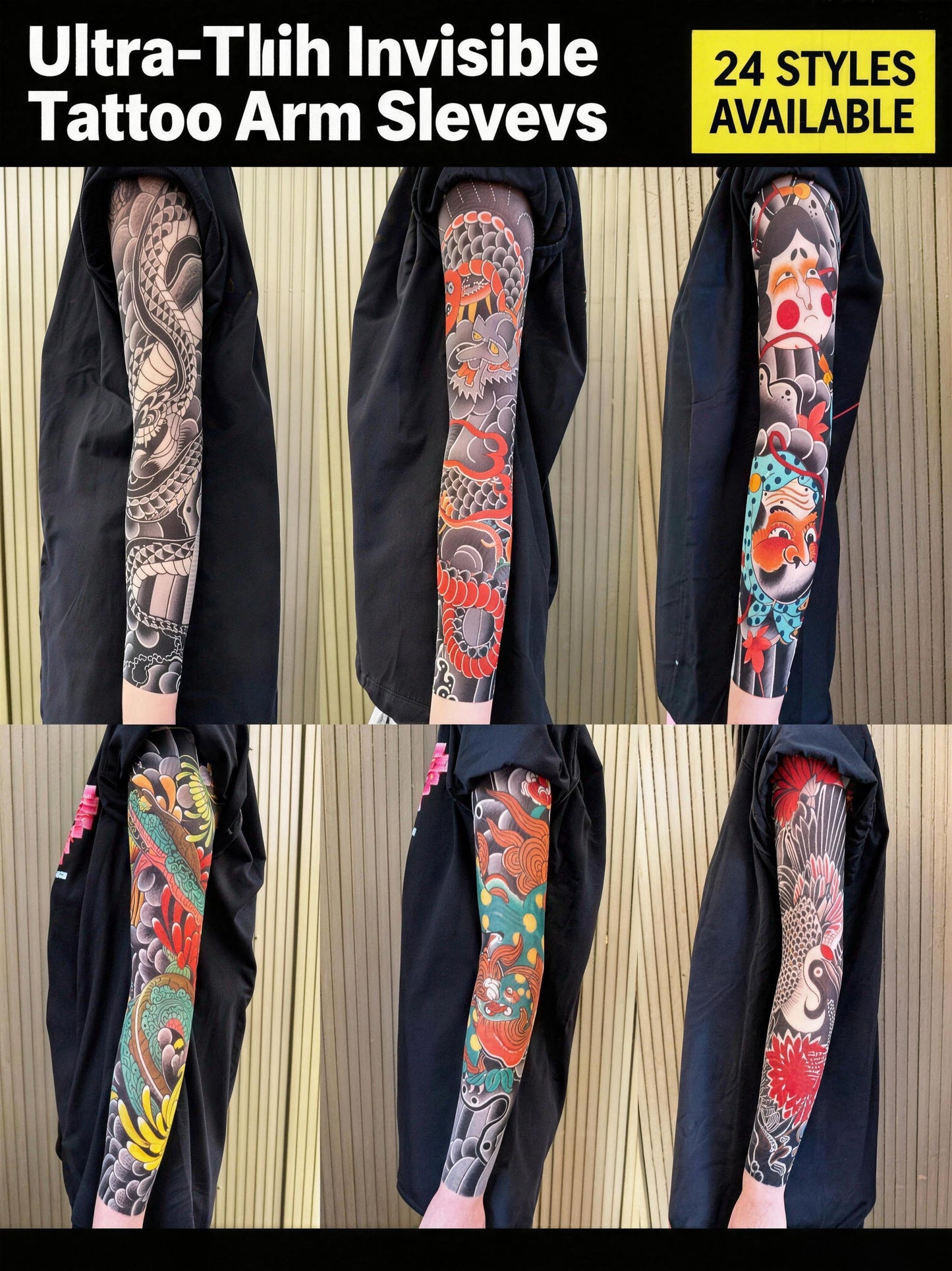 Ultra Light Tattoo Arm Sleeve High ElasticitySeamless Original Designer Collection