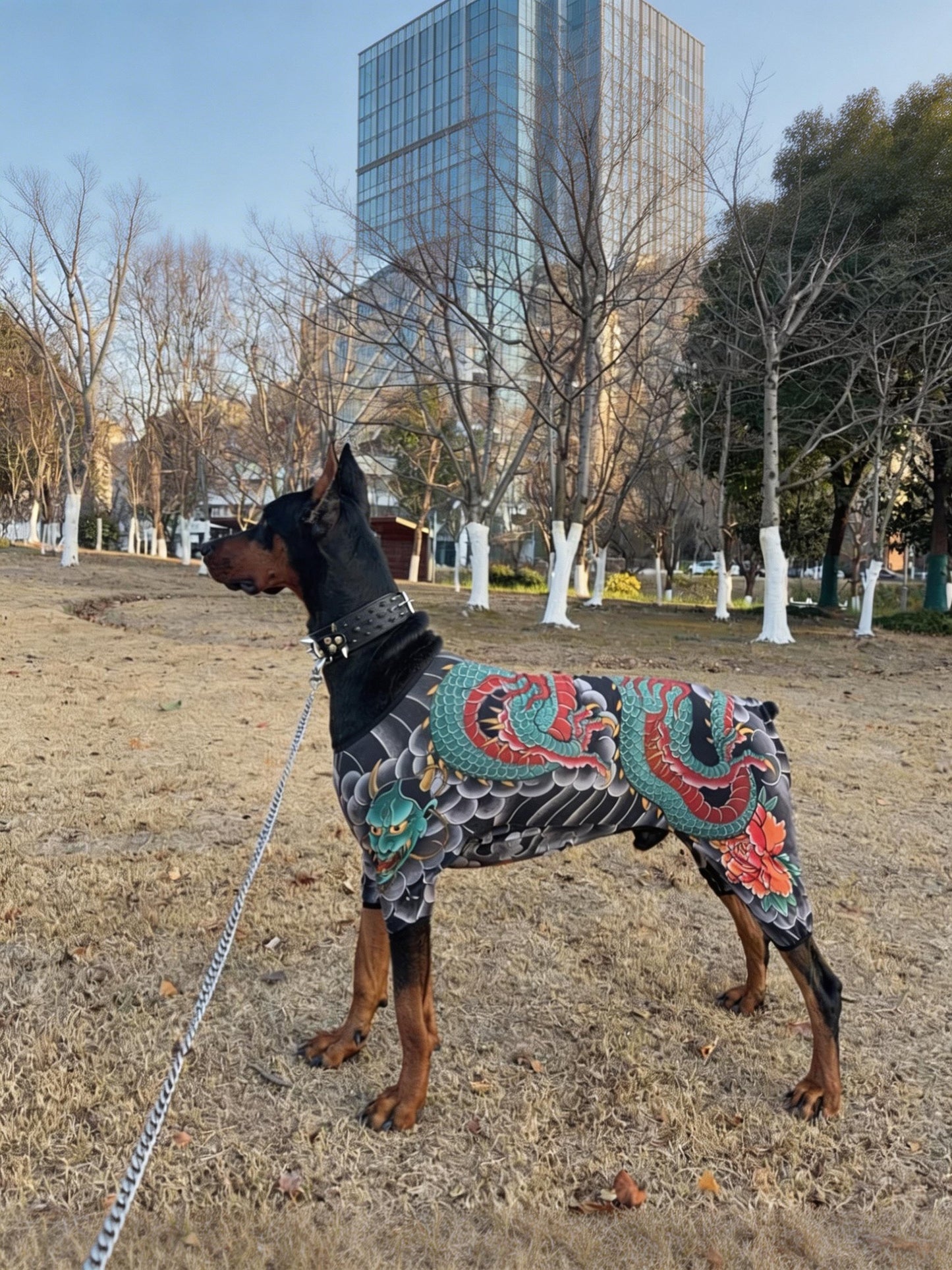 Funny Pet Tattoo Shirt for Cats & Dogs – Personalized Humor Four-Leg T-Shirt, Soft & Comfortable Pet Outfit